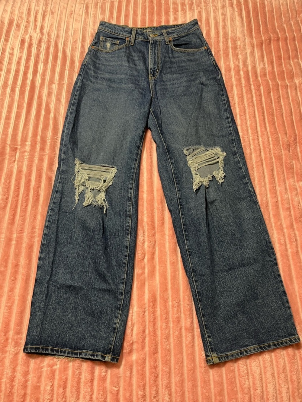 Wild Fable Women's Super-High Rise Distressed Baggy Jeans